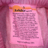 Aviator Nation Bolt Sweatpants Neon Pink/Black Size Small