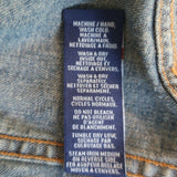 Polo Ralph Lauren American Flag Jean Jacket Blue Stretch Denim Size Small