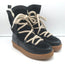 Penelope Chilvers Lunar Shearling Boots Black Suede & Leather Size 38 NEW