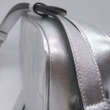 Gucci Blondie Interlocking G Small Crossbody Bag Silver Metallic Leather
