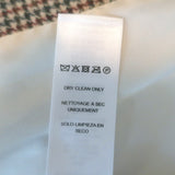 FRAME The Femme Houndstooth Blazer Tan Wool-Blend Size 4 Two-Button Jacket