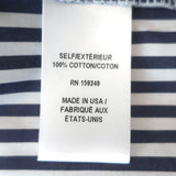 TWP Next Ex Striped Double-Cuff Shirt Blue/White Cotton Size Medium/Large