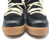 Penelope Chilvers Lunar Shearling Boots Black Suede & Leather Size 38 NEW