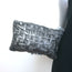 Prada Woven Leather Large Clutch Bag Pewter Metallic Leather