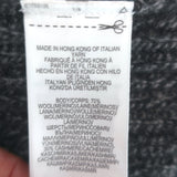 Polo Ralph Lauren Fringe Cardigan Charcoal Wool-Cashmere Size Extra Small