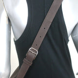 Hermes Steve Light Messenger Bag Dark Brown Togo Leather