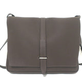 Hermes Steve Light Messenger Bag Dark Brown Togo Leather