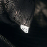 Prada Woven Leather Large Clutch Bag Pewter Metallic Leather