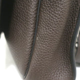 Hermes Steve Light Messenger Bag Dark Brown Togo Leather