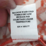 Ulla Johnson Imari Puff Sleeve Top Orange Floral Print Poplin Size 8