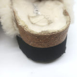 Birkenstock Papillio Boston Big Buckle Shearling Teddy Clogs Cream Size 36