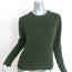 Jill Roberts Cashmere Crewneck Sweater Green Size Medium