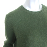 Jill Roberts Cashmere Crewneck Sweater Green Size Medium