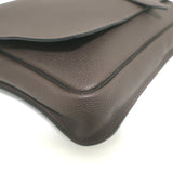 Hermes Steve Light Messenger Bag Dark Brown Togo Leather