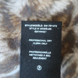 Helmut Lang Leopard Overlay Tank Top Brown Printed Silk Size Small