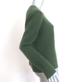 Jill Roberts Cashmere Crewneck Sweater Green Size Medium