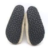 Birkenstock Papillio Boston Big Buckle Shearling Teddy Clogs Cream Size 36
