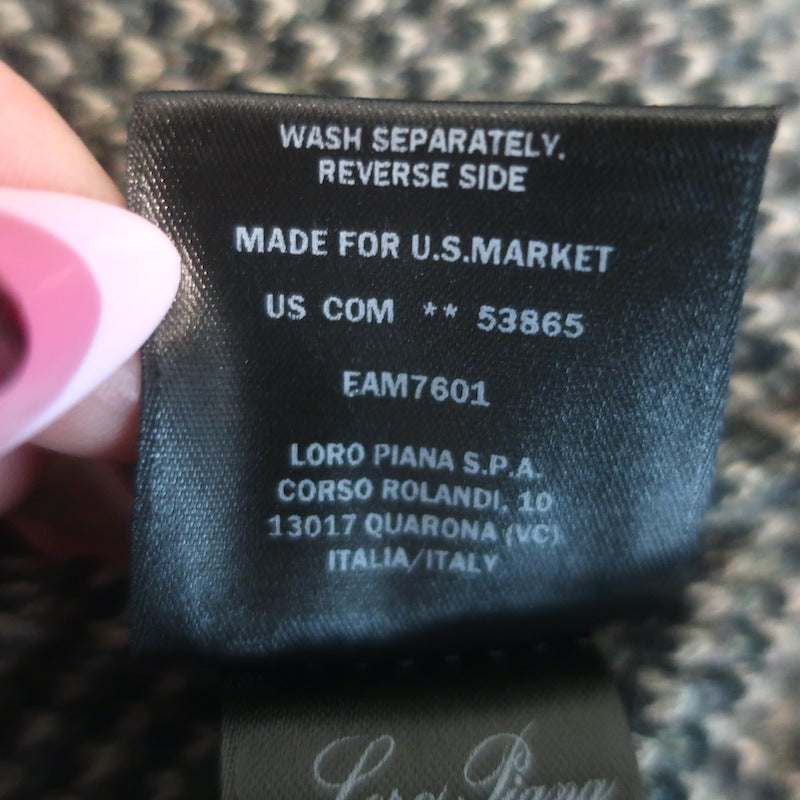 Loro Piana Varallo Honeycomb Knit Baby Cashmere Sweater Forest Green Size 52