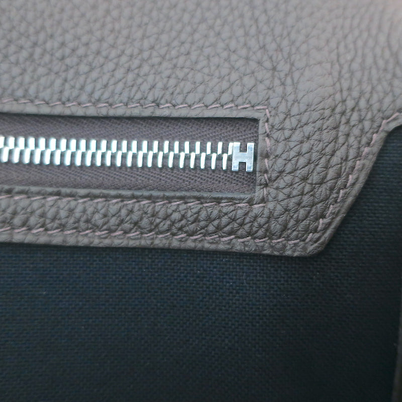 Hermes Steve Light Messenger Bag Dark Brown Togo Leather
