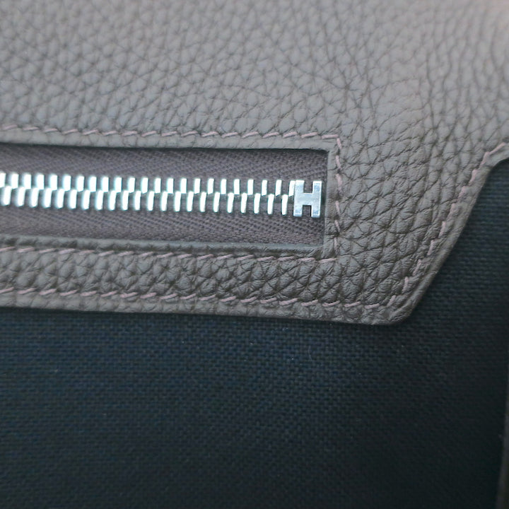 Hermes Steve Light Messenger Bag Dark Brown Togo Leather