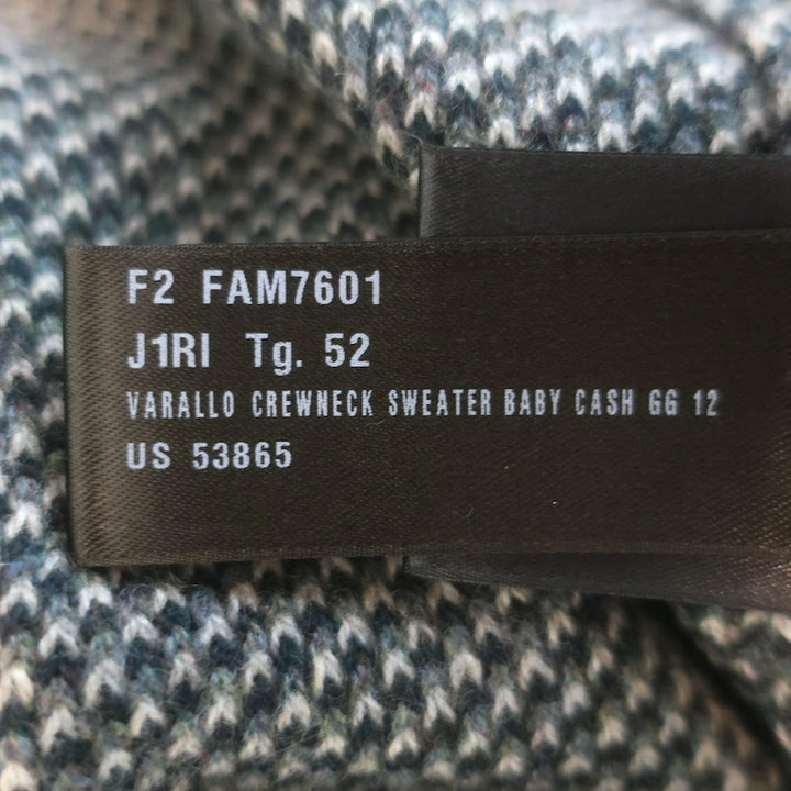 Loro Piana Varallo Honeycomb Knit Baby Cashmere Sweater Forest Green Size 52