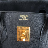 Hermes Birkin 35 Noir Togo Leather Gold Hardware