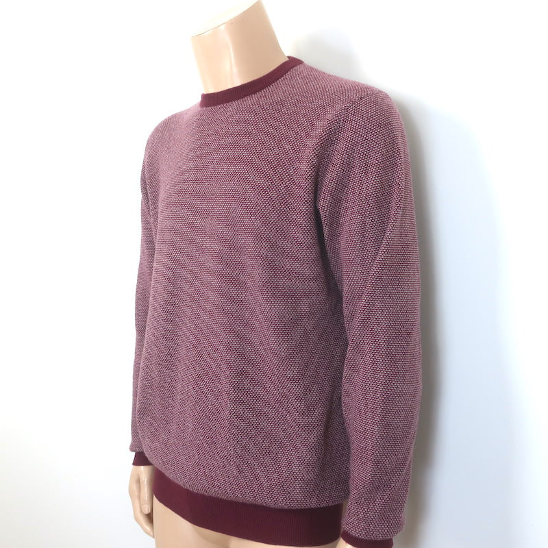 Loro Piana Baby Cashmere Woven Knit Sweater Red Size 52