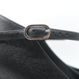 Chanel Pearl-CC Patent Cap Toe Platform Mary Jane Pumps Black Leather Size 36