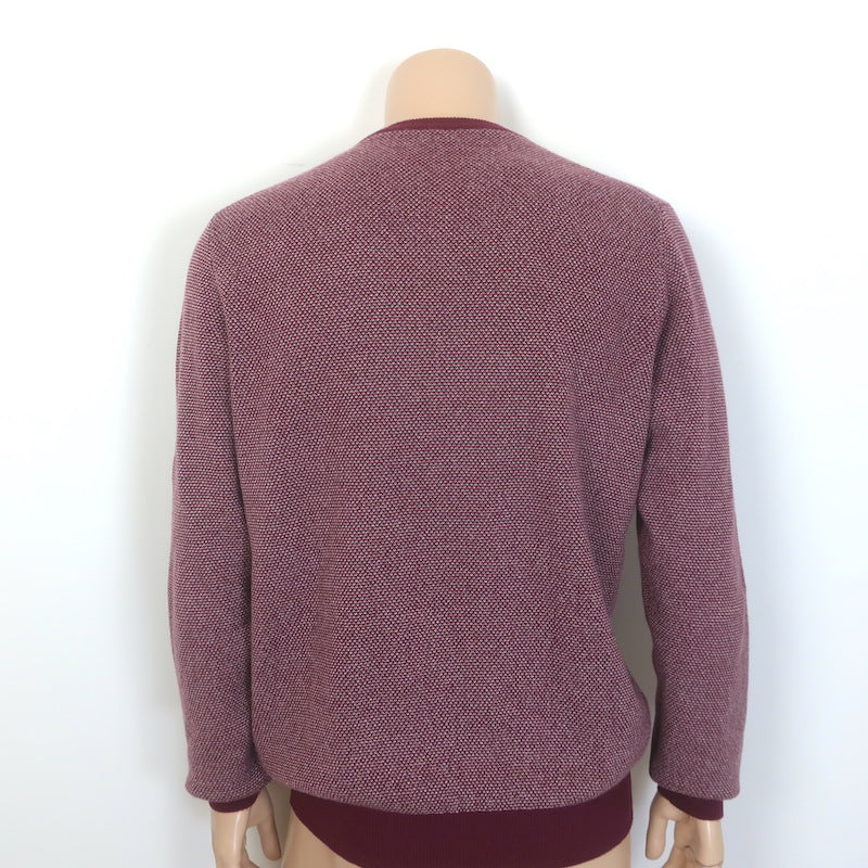 Loro Piana Baby Cashmere Woven Knit Sweater Red Size 52