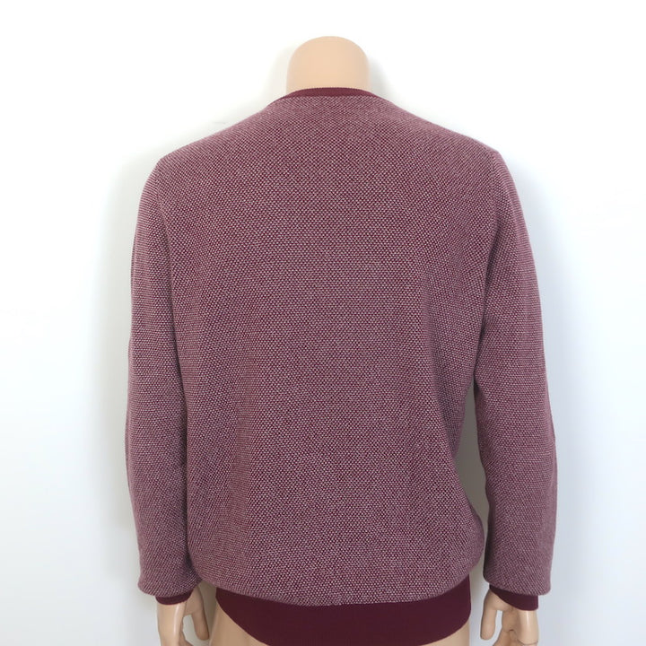 Loro Piana Baby Cashmere Woven Knit Sweater Red Size 52