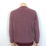 Loro Piana Baby Cashmere Woven Knit Sweater Red Size 52
