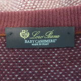 Loro Piana Baby Cashmere Woven Knit Sweater Red Size 52