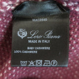 Loro Piana Baby Cashmere Woven Knit Sweater Red Size 52