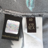 Roberto Cavalli Ruffle-Trimmed Tank Top Multicolor Printed Jersey Size 40