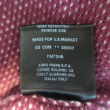 Loro Piana Baby Cashmere Woven Knit Sweater Red Size 52