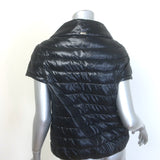 Herno Emilia Cap Sleeve Down Puffer Jacket Black Size 40
