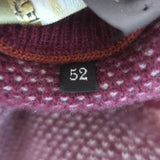 Loro Piana Baby Cashmere Woven Knit Sweater Red Size 52
