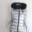 Toni Sailer Fur-Trim Hooded Down Puffer Vest Silver Size 36