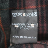 Isabel Marant Etoile Ilaria Plaid Ruffle Neck Flannel Shirt Green/Brown Size 36