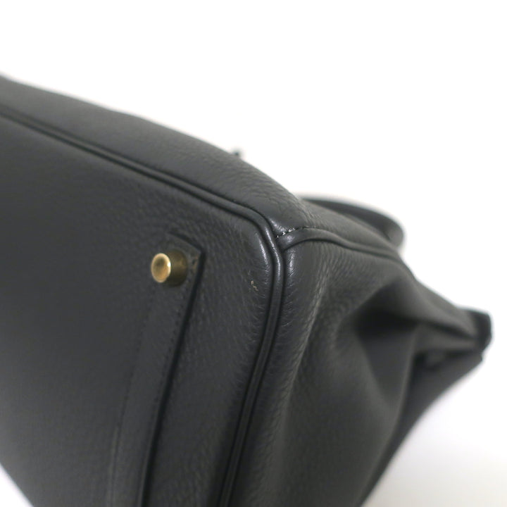 Hermes Birkin 35 Noir Togo Leather Gold Hardware