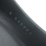 Chanel Pearl-CC Patent Cap Toe Platform Mary Jane Pumps Black Leather Size 36