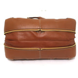 Marc Jacobs Expandable Satchel Brown Leather Medium Shoulder Bag