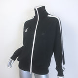Isabel Marant Etoile Darcey Zip-Up Track Jacket Black Stretch Knit Size 42