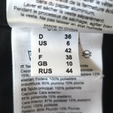 Toni Sailer Fur-Trim Hooded Down Puffer Vest Silver Size 36