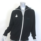 Isabel Marant Etoile Darcey Zip-Up Track Jacket Black Stretch Knit Size 42