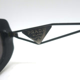 Prada Triangle-Logo 53mm Rectangular Sunglasses Black SPR 14Y 1AB-5S0