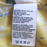 R13 Exaggerated Collar Shirt Yellow Floral Print Cotton Size Small NEW