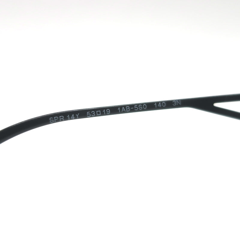 Prada Triangle-Logo 53mm Rectangular Sunglasses Black SPR 14Y 1AB-5S0