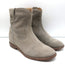 Isabel Marant Crisi Ankle Boots Taupe Gray Suede Size 38 Hidden Wedge Booties