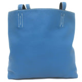Hermes Double Sens 45 Reversible Tote Bleu Electrique Graphite Clemence Leather
